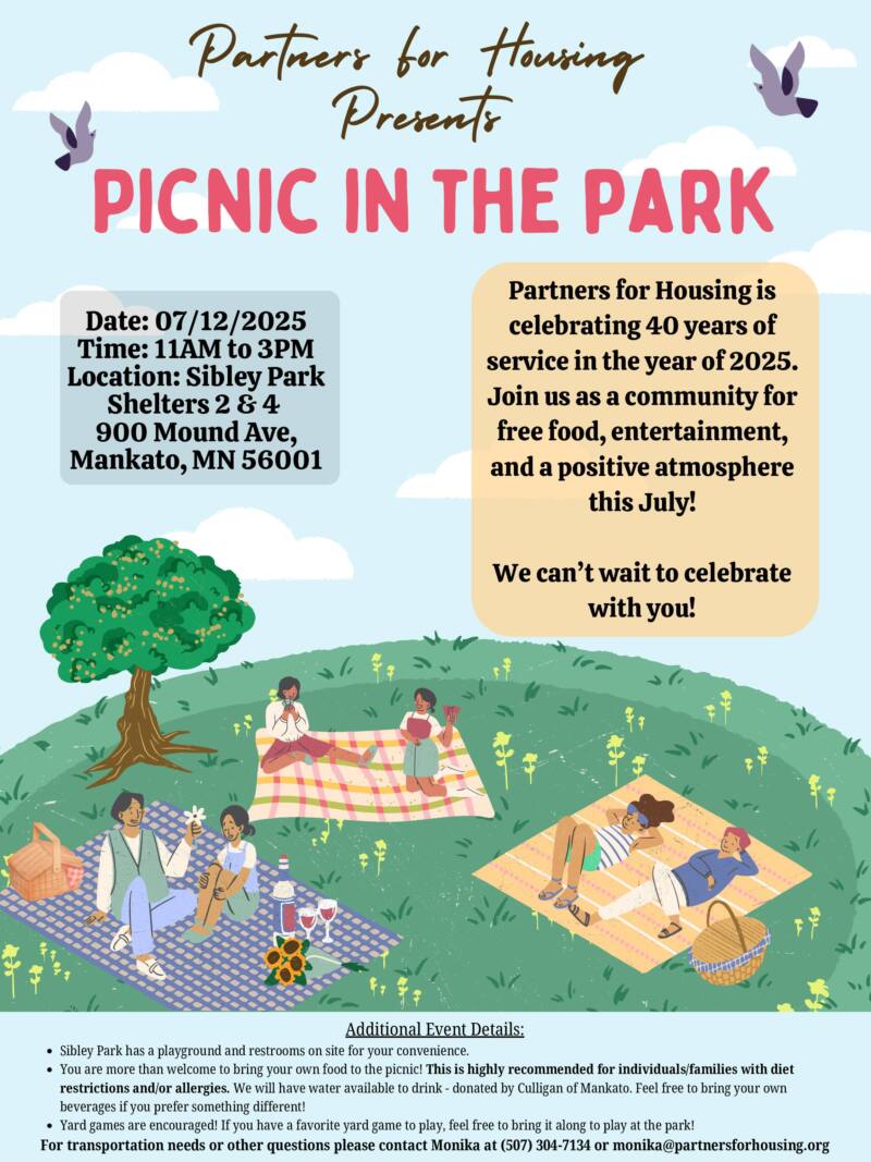 Colorful Modern Illustrative Park Picnic Event Poster